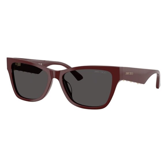 New JIMMY CHOO Red Cat Eye JC5024HU 5057/87 Sunglasses Women - Picture 1 of 6